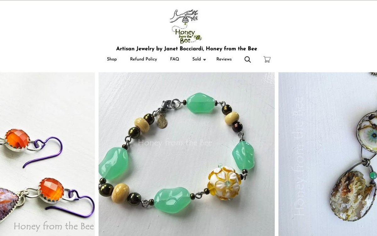 Honey from the Bee, Artisan jewelry